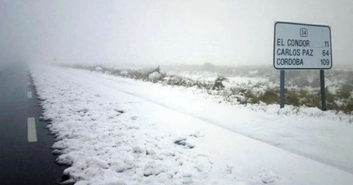 Nieve en las sierras