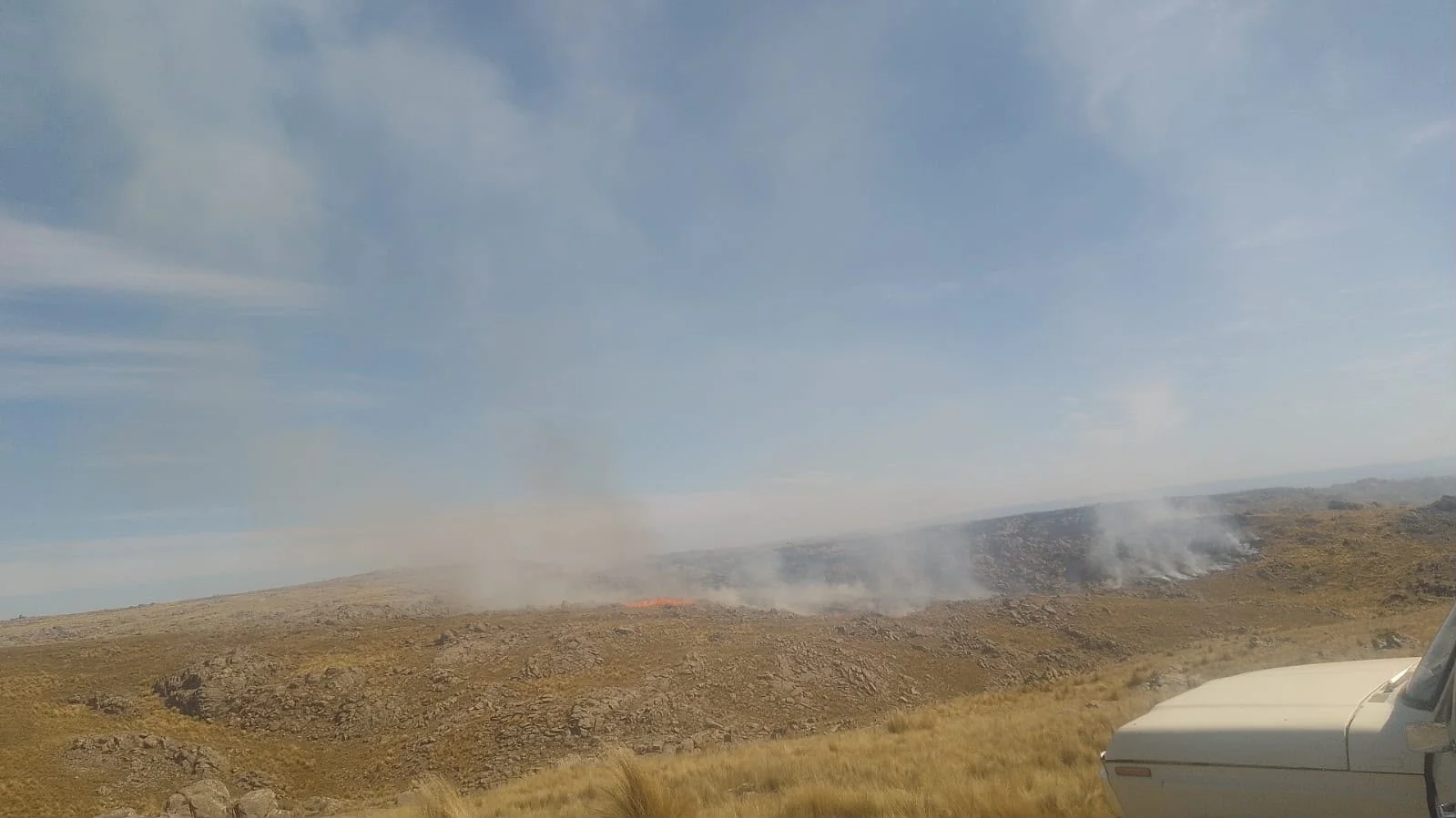 Incendio cerca de Characato