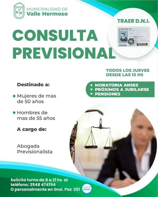 Asesoramiento Previsional en Valle Hermoso: Dónde y Cuándo Consultar