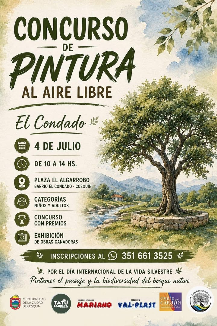 Arte al Aire Libre en Barrio El Condado: Sumate al Nuevo Concurso de Pintura