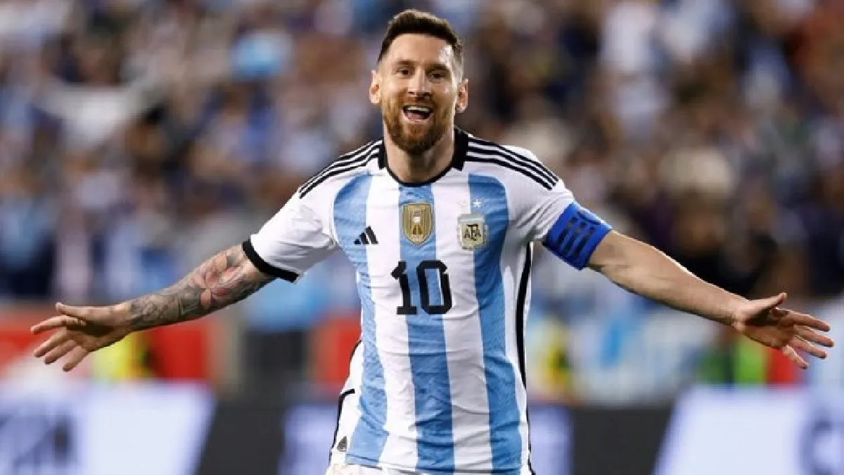 messi festejo argentina